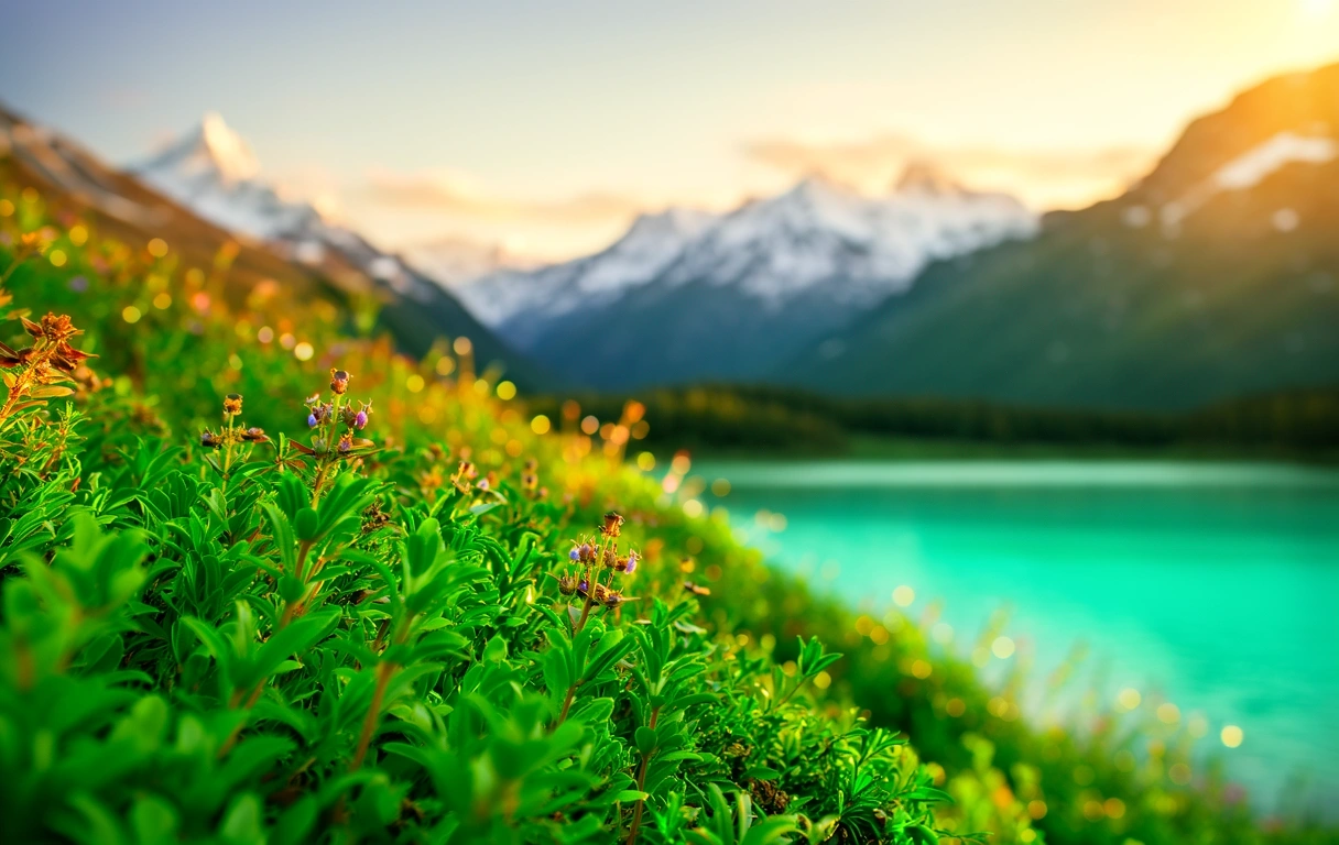 Alpine landscape representing ingredient origins